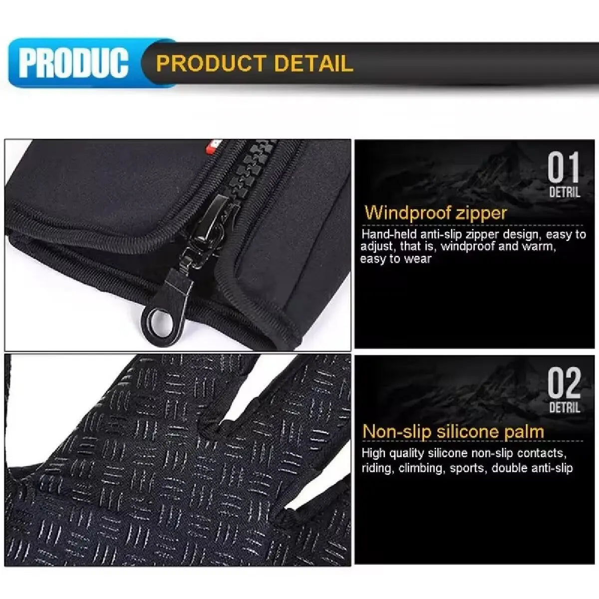 Ultimate Touchscreen Winter Gloves for Men & Women - Waterproof, Windproof, Non-Slip, Perfect for Cycling, Driving, and Skiing