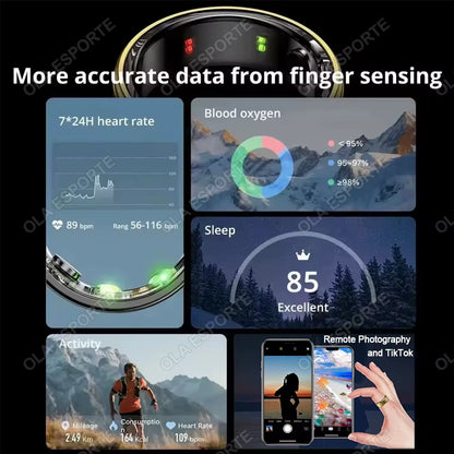 2025 Smart Ring: Advanced Health Monitoring, Waterproof Design & Multi-Sport Modes for All Fitness Levels